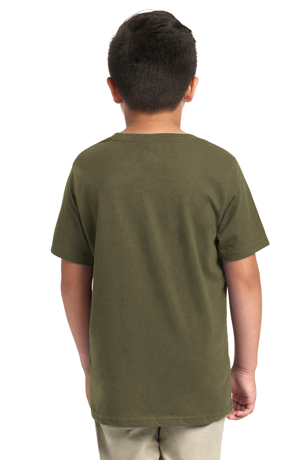 Next Level 3310 Fine Jersey Short Sleeve Crewneck T-Shirt Military Green Back