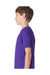 Next Level 3310 Youth Fine Jersey Short Sleeve Crewneck T-Shirt Purple Rush Side