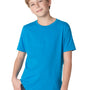 Next Level Youth Fine Jersey Short Sleeve Crewneck T-Shirt - Turquoise Blue
