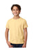 Next Level 3312 Youth CVC Jersey Short Sleeve Crewneck T-Shirt Yellow Front