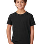 Next Level Youth CVC Jersey Short Sleeve Crewneck T-Shirt - Black