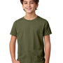 Next Level Youth CVC Jersey Short Sleeve Crewneck T-Shirt - Military Green