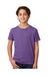 Next Level 3312 Youth CVC Jersey Short Sleeve Crewneck T-Shirt Purple Rush Front