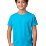 Next Level Youth CVC Jersey Short Sleeve Crewneck T-Shirt - Turquoise Blue