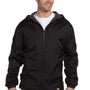 Dickies Mens Water Resistant Full Zip Hooded Jacket - Black