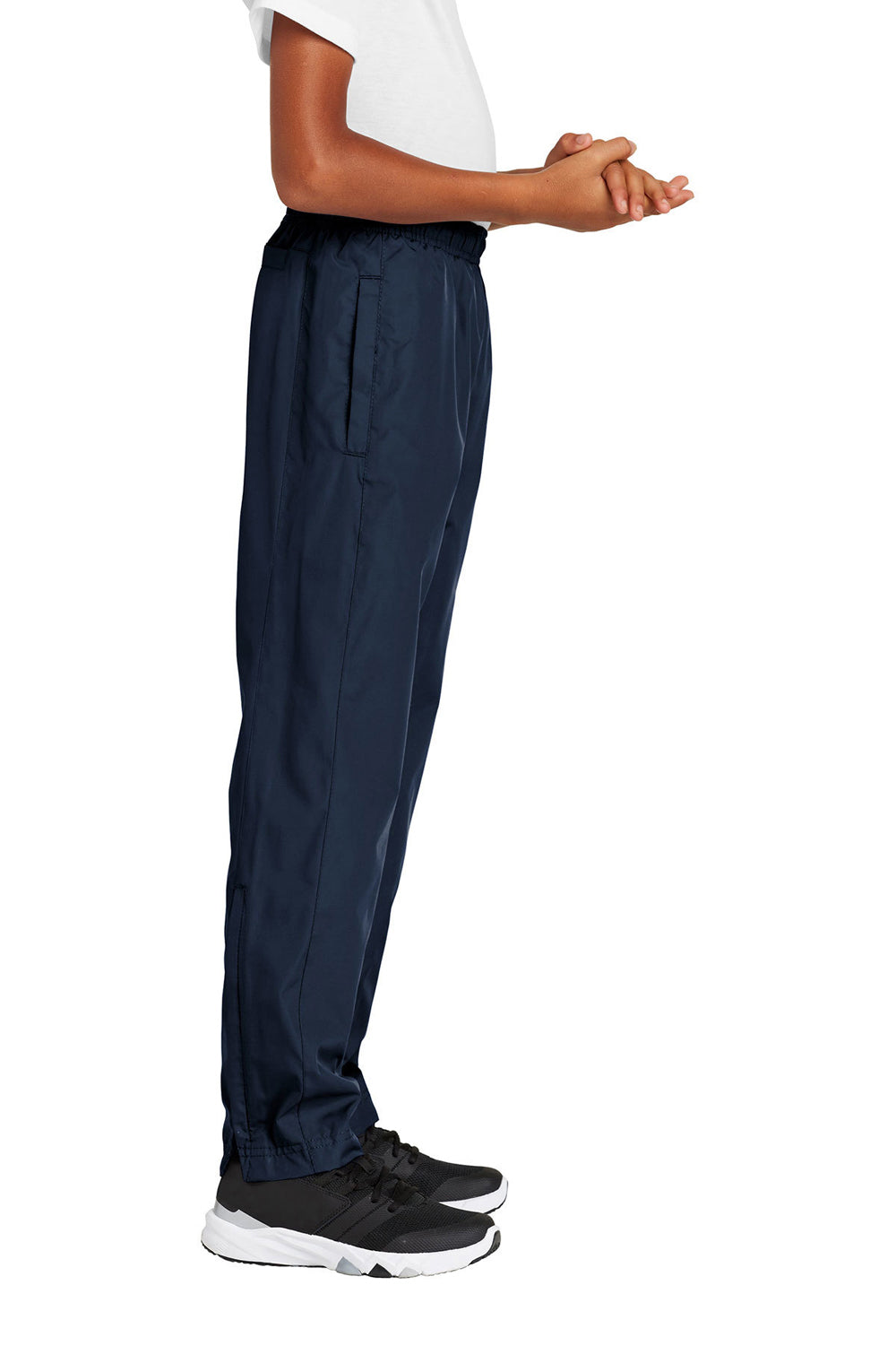 Sport-Tek YPST74 Wind Pants w/ Pockets True Navy Blue Side