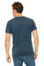 Bella + Canvas 3415C Mens Short Sleeve V-Neck T-Shirt Steel Blue Back