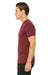 Bella + Canvas 3415C Mens Short Sleeve V-Neck T-Shirt Cardinal Red Side