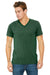 Bella + Canvas 3415C Mens Short Sleeve V-Neck T-Shirt Grass Green Front
