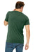 Bella + Canvas 3415C Mens Short Sleeve V-Neck T-Shirt Grass Green Back