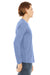 Bella + Canvas 3425 Mens Jersey Long Sleeve V-Neck T-Shirt Blue Side