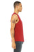 Bella + Canvas 3483 Mens Jersey Muscle Tank Top Red Side