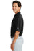 Nike 349899 Mens Dri-Fit Moisture Wicking Short Sleeve Polo Shirt Black Side