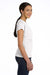 LAT 3516 Womens Fine Jersey Short Sleeve Crewneck T-Shirt White Side