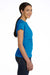 LAT 3516 Womens Fine Jersey Short Sleeve Crewneck T-Shirt Cobalt Blue Side