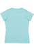 LAT 3516 Womens Fine Jersey Short Sleeve Crewneck T-Shirt Chill Blue Flat Back