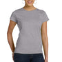 LAT Womens Fine Jersey Short Sleeve Crewneck T-Shirt - Heather Grey