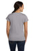 LAT 3516 Womens Fine Jersey Short Sleeve Crewneck T-Shirt Heather Grey Back