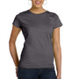 LAT Womens Fine Jersey Short Sleeve Crewneck T-Shirt - Charcoal Grey