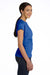LAT 3516 Womens Fine Jersey Short Sleeve Crewneck T-Shirt Royal Blue Side