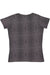 LAT 3516 Womens Fine Jersey Short Sleeve Crewneck T-Shirt Black Reptile Flat Back