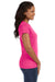 LAT 3516 Fine Jersey Short Sleeve Crewneck T-Shirt Vintage Hot Pink Side