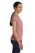 LAT 3516 Fine Jersey Short Sleeve Crewneck T-Shirt Marvelous Pink Side