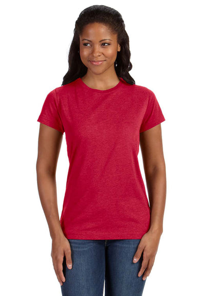 LAT 3516 Fine Jersey Short Sleeve Crewneck T-Shirt Vintage Red Front