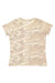 LAT 3516 Womens Fine Jersey Short Sleeve Crewneck T-Shirt Natural Camo Flat Front