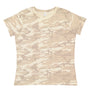 LAT Womens Fine Jersey Short Sleeve Crewneck T-Shirt - Natural Camo