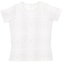 LAT Womens Fine Jersey Short Sleeve Crewneck T-Shirt - White Reptile
