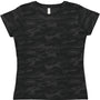 LAT Womens Fine Jersey Short Sleeve Crewneck T-Shirt - Storm Camo