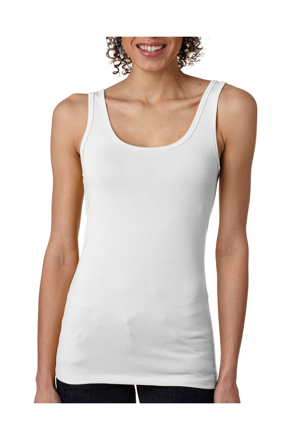 Next Level 3533 Womens Jersey Tank Top White Front