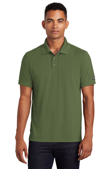 Ogio OG101 Mens Caliber 2.0 Moisture Wicking Short Sleeve Polo Shirt Grit Green Front