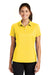 Nike 354064 Womens Dri-Fit Moisture Wicking Short Sleeve Polo Shirt Yellow Front