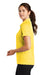 Nike 354064 Womens Dri-Fit Moisture Wicking Short Sleeve Polo Shirt Yellow Side