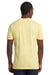 Next Level 3600 Mens Fine Jersey Short Sleeve Crewneck T-Shirt Yellow Back