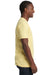 Next Level 3600 Mens Fine Jersey Short Sleeve Crewneck T-Shirt Yellow Side