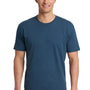Next Level Mens Fine Jersey Short Sleeve Crewneck T-Shirt - Indigo Blue