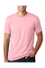 Next Level 3600 Mens Fine Jersey Short Sleeve Crewneck T-Shirt Light Pink Front