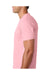 Next Level 3600 Mens Fine Jersey Short Sleeve Crewneck T-Shirt Light Pink Side
