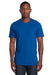 Next Level 3600 Mens Fine Jersey Short Sleeve Crewneck T-Shirt Cool Blue Front