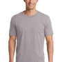 Next Level Mens Fine Jersey Short Sleeve Crewneck T-Shirt - Light Grey