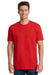 Next Level 3600 Mens Fine Jersey Short Sleeve Crewneck T-Shirt Red Front