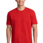 Next Level Mens Fine Jersey Short Sleeve Crewneck T-Shirt - Red