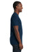 Next Level 3600 Mens Fine Jersey Short Sleeve Crewneck T-Shirt Navy Blue Side