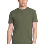 Next Level Mens Fine Jersey Short Sleeve Crewneck T-Shirt - Military Green