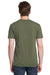 Next Level 3600 Mens Fine Jersey Short Sleeve Crewneck T-Shirt Military Green Back