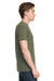 Next Level 3600 Mens Fine Jersey Short Sleeve Crewneck T-Shirt Military Green Side