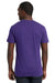 Next Level 3600 Mens Fine Jersey Short Sleeve Crewneck T-Shirt Purple Rush Back